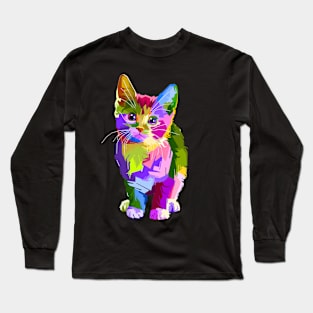 cute cat Long Sleeve T-Shirt